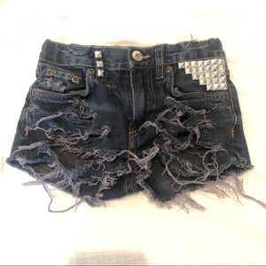 Distressed Jean Shorts